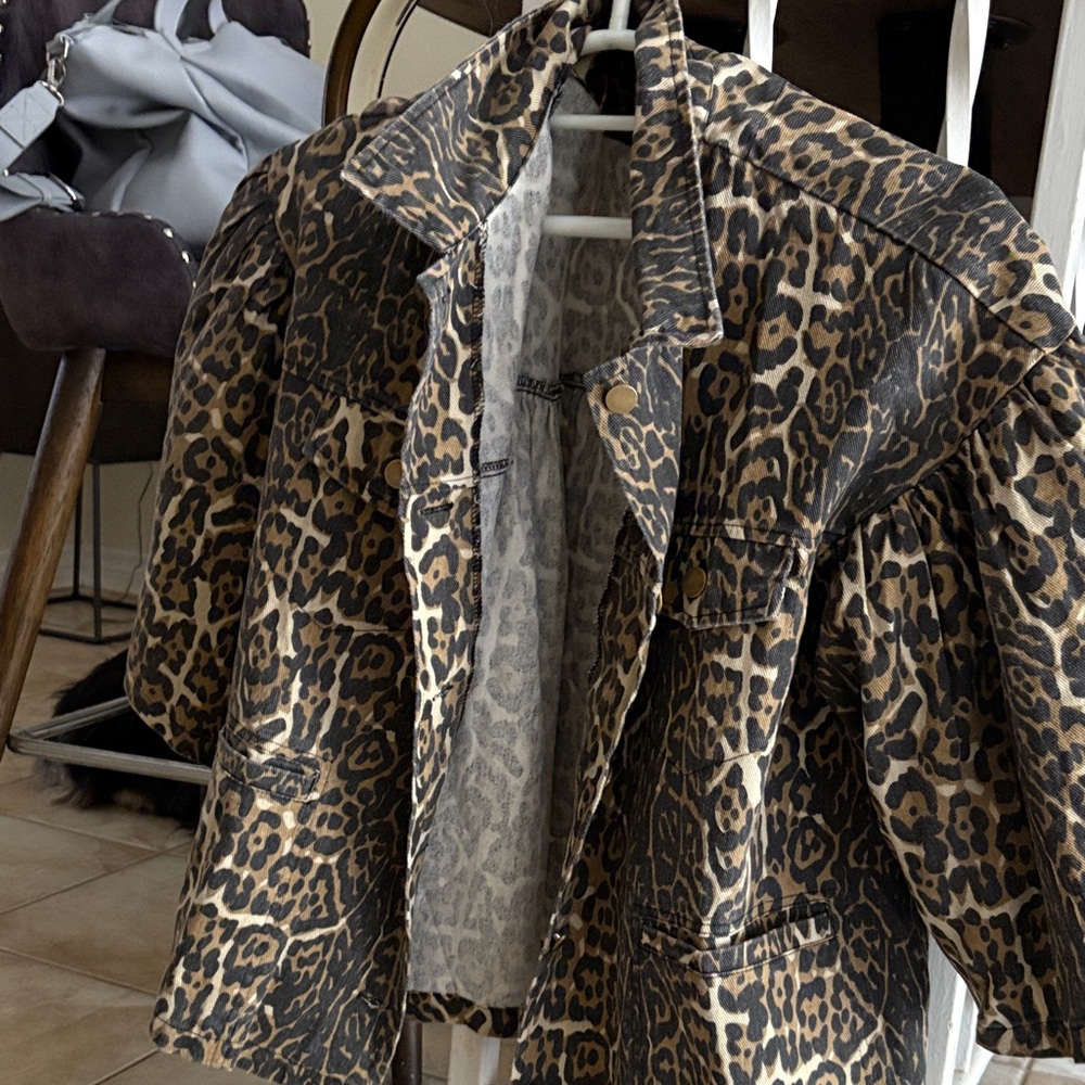 Vici Leopard Print Jacket